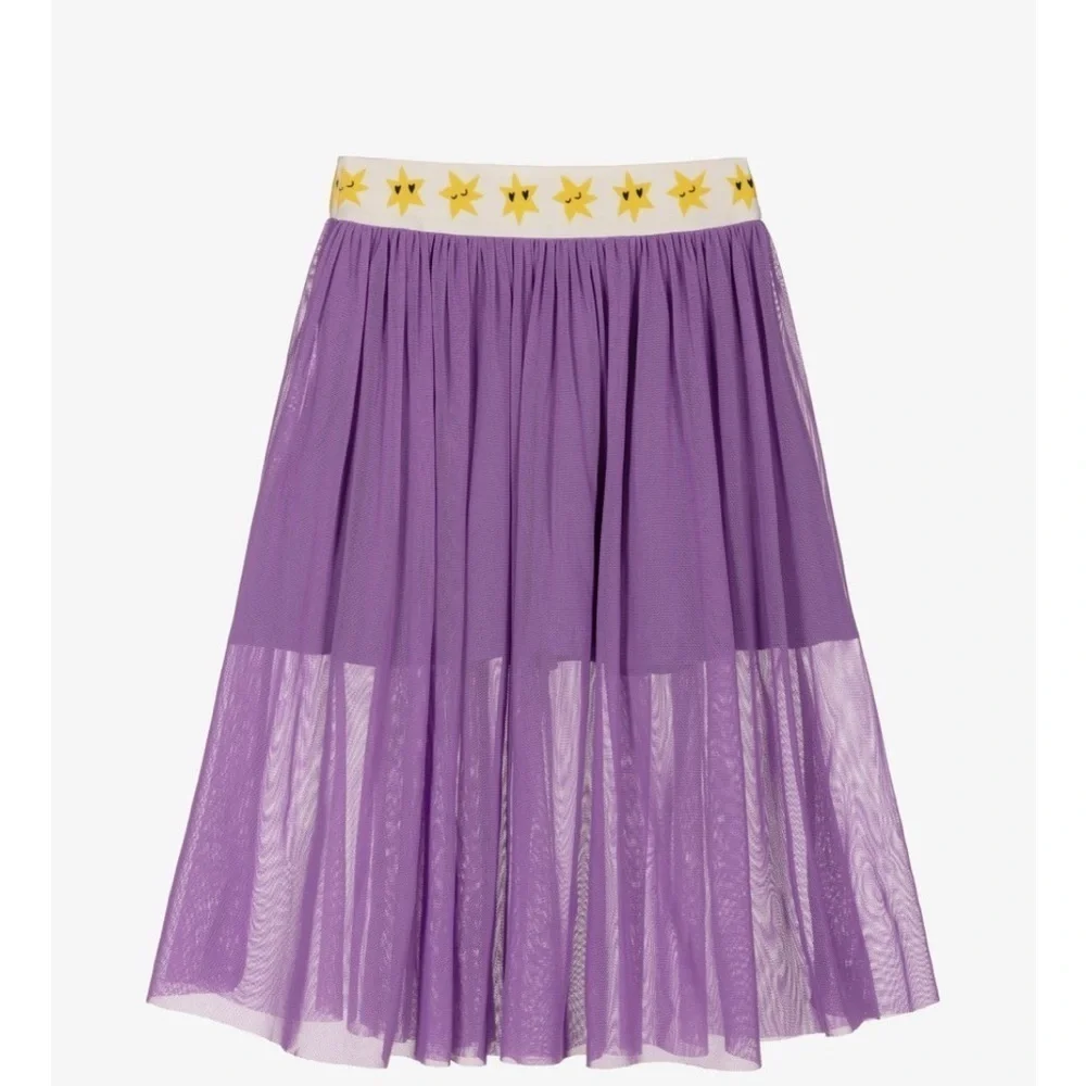 Mini Rodini Purple Skirt with Yellow Stars. Euro 80/86